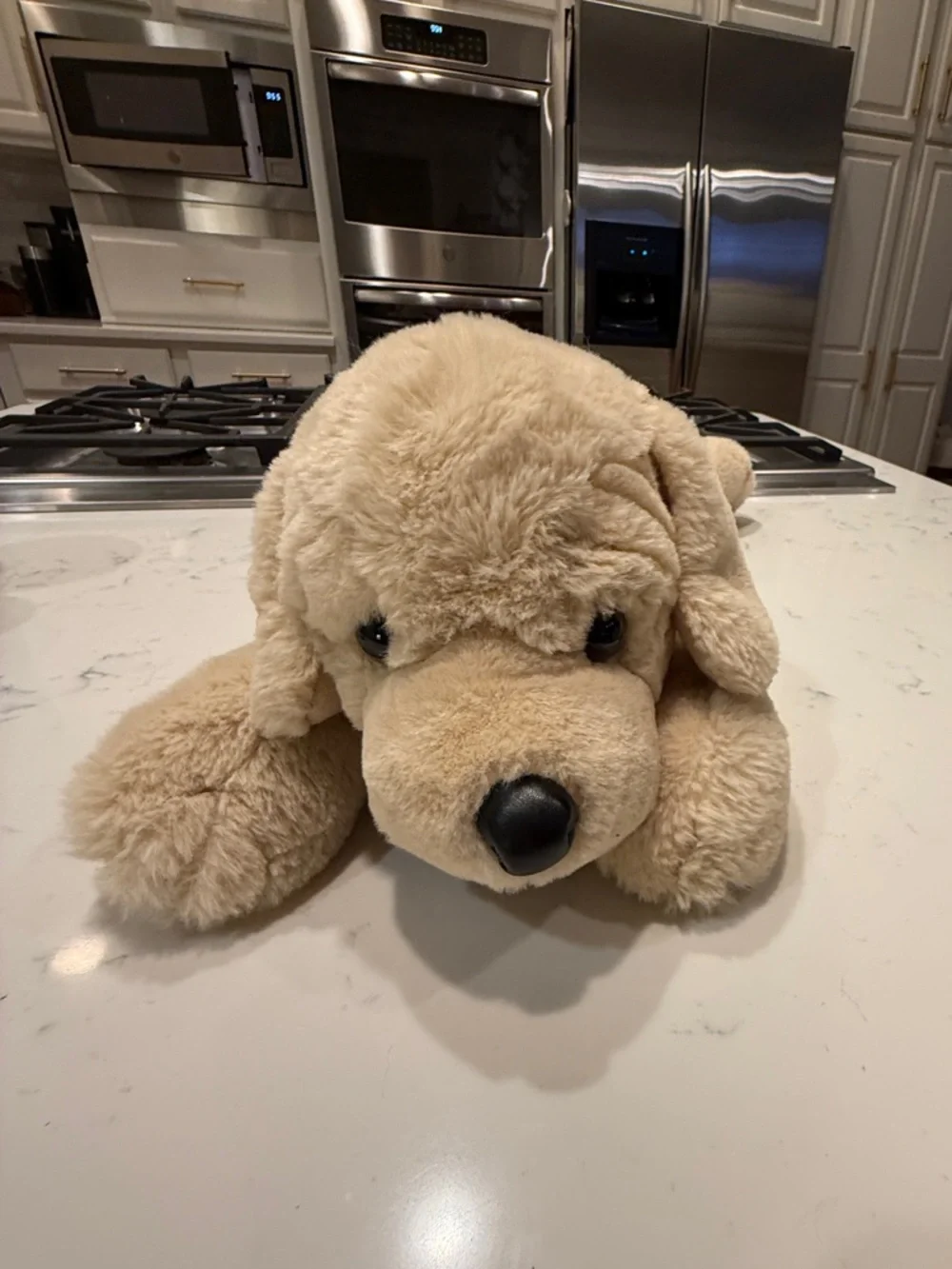 FAO Schwarz Cream Plush Golden Retriever Puppy Dog Toy 2021